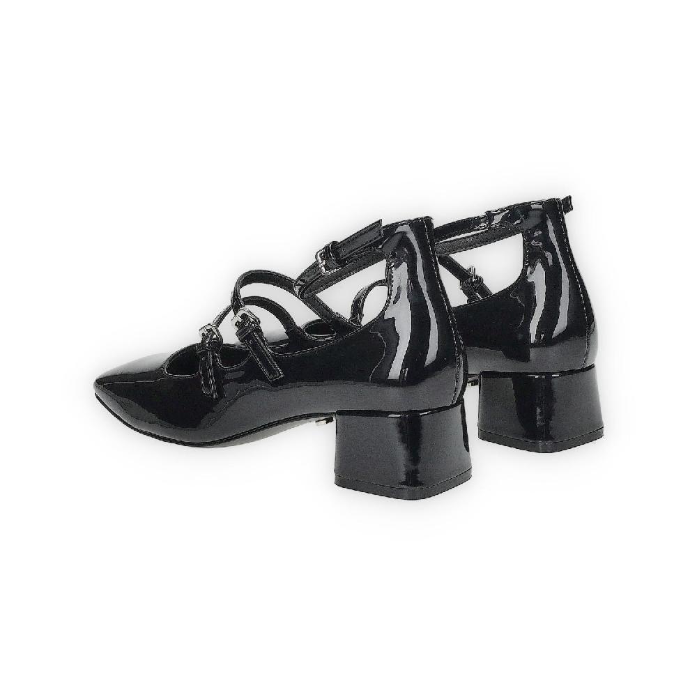 Tata Italia Décolleté Nere In Vernice Con Catenina. Tacco Alto 6cm