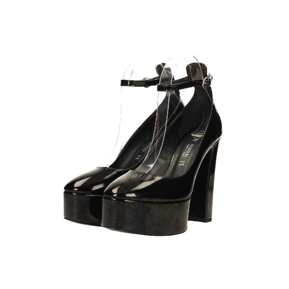 Tata Italia Décolleté Platform In Vernice. Made In Italy. Tacco Alto 13.5cm