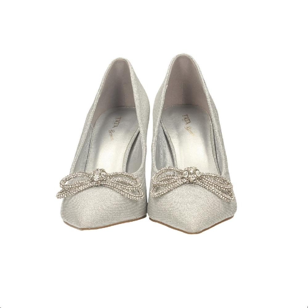 Tata Italia Décolleté Satin Con Strass. Tacco Alto 9cm