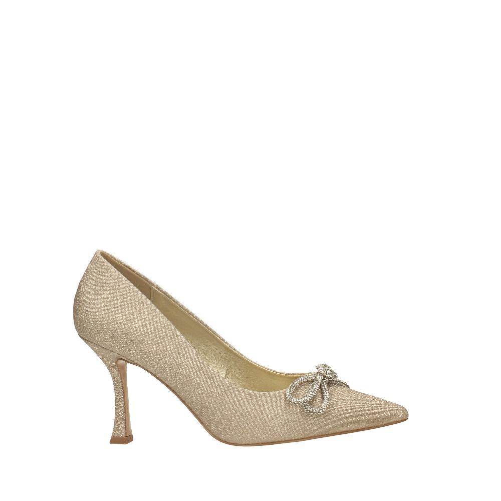 Tata Italia Décolleté satin con strass. Tacco alto 9cm