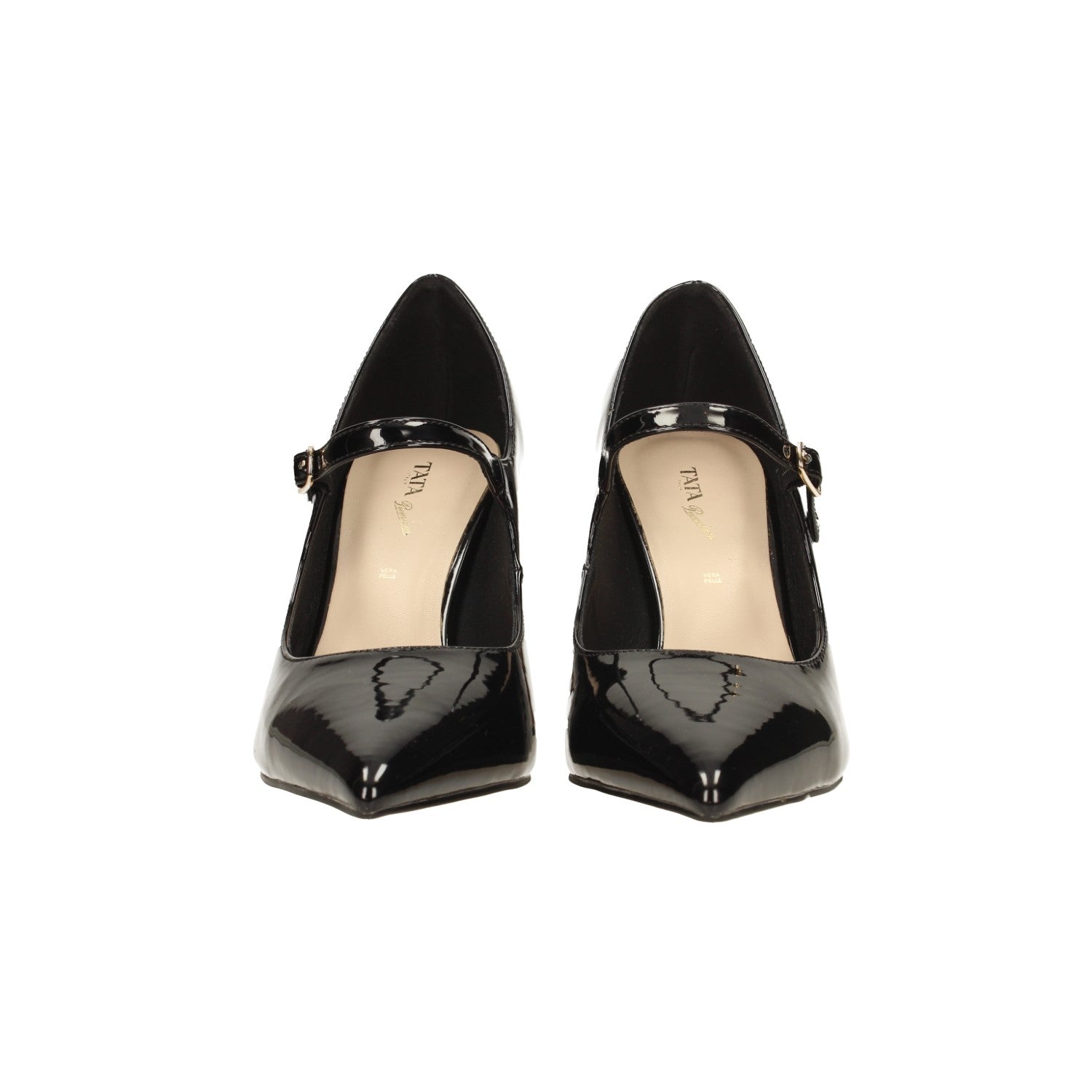 Tata Italia Mary Jane Con Tacco A Rocchetto In Vernice. Tacco Alto 8cm