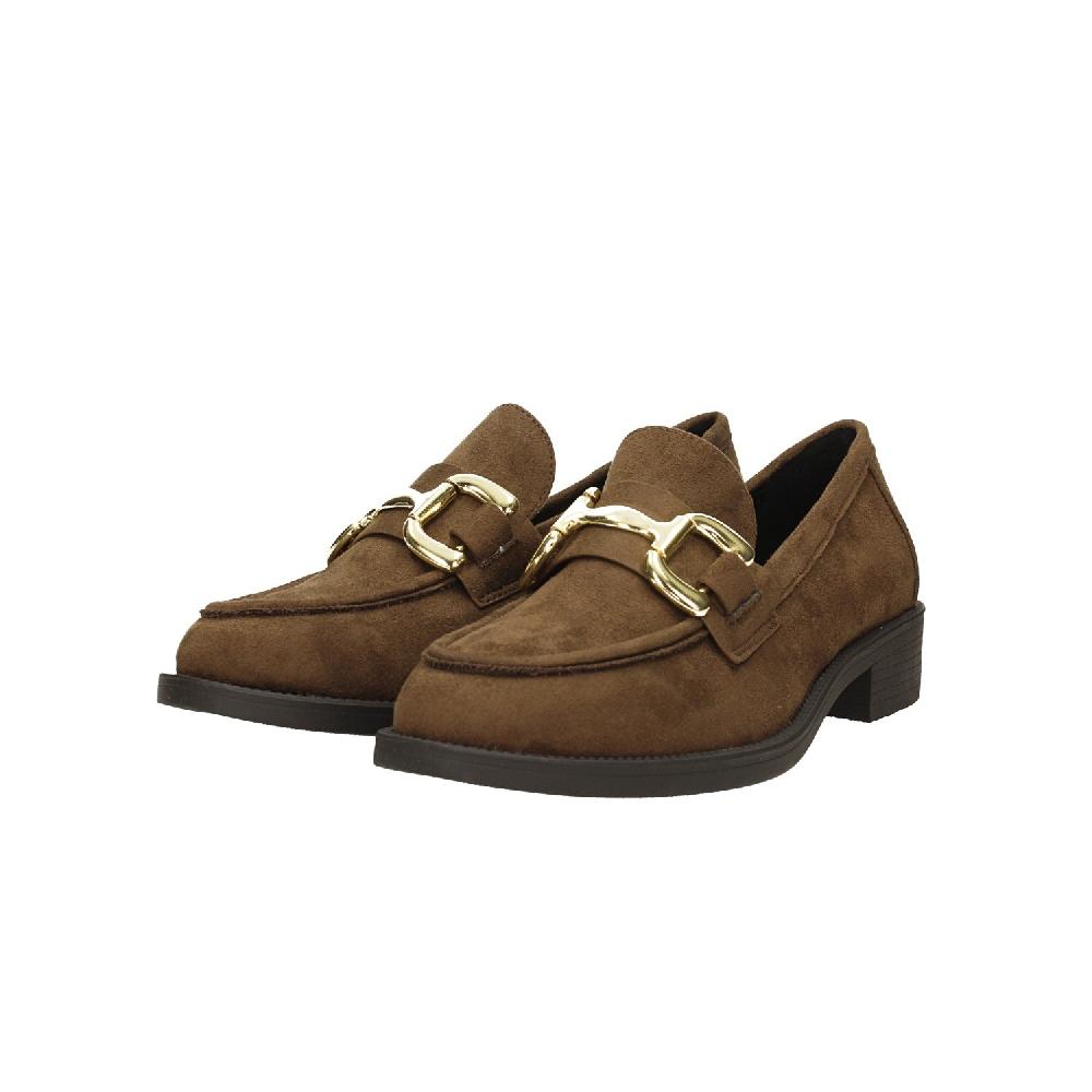 Tata Italia Mocassini Marroni Scamosciati. Tacco Alto 3cm