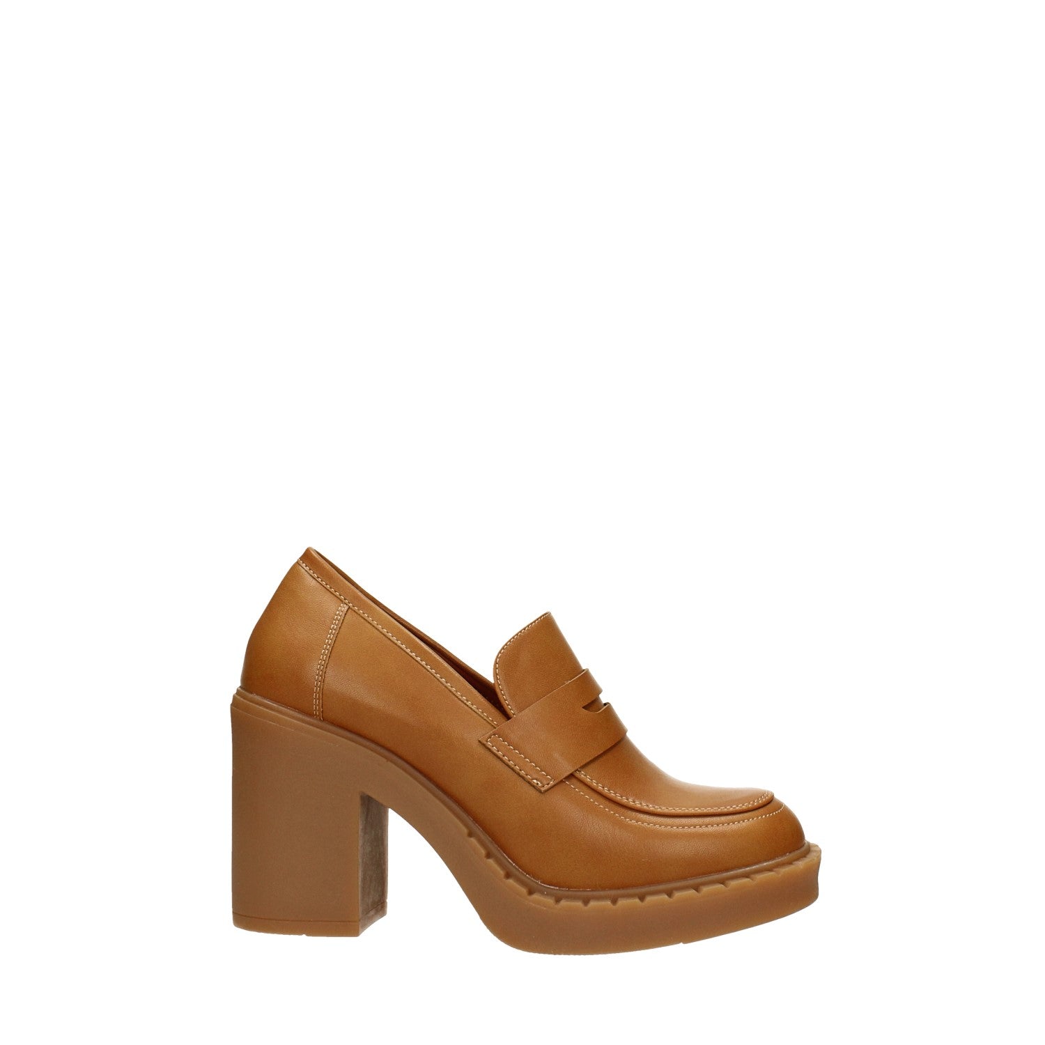 Tata Italia Mocassini Platform Con Suola In Gomma. Tacco Largo Alto 8cm