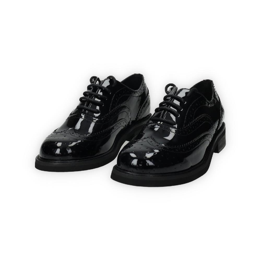 Tata Italia Modello Derby In Ecopelle Con Tacco Alto 2.5