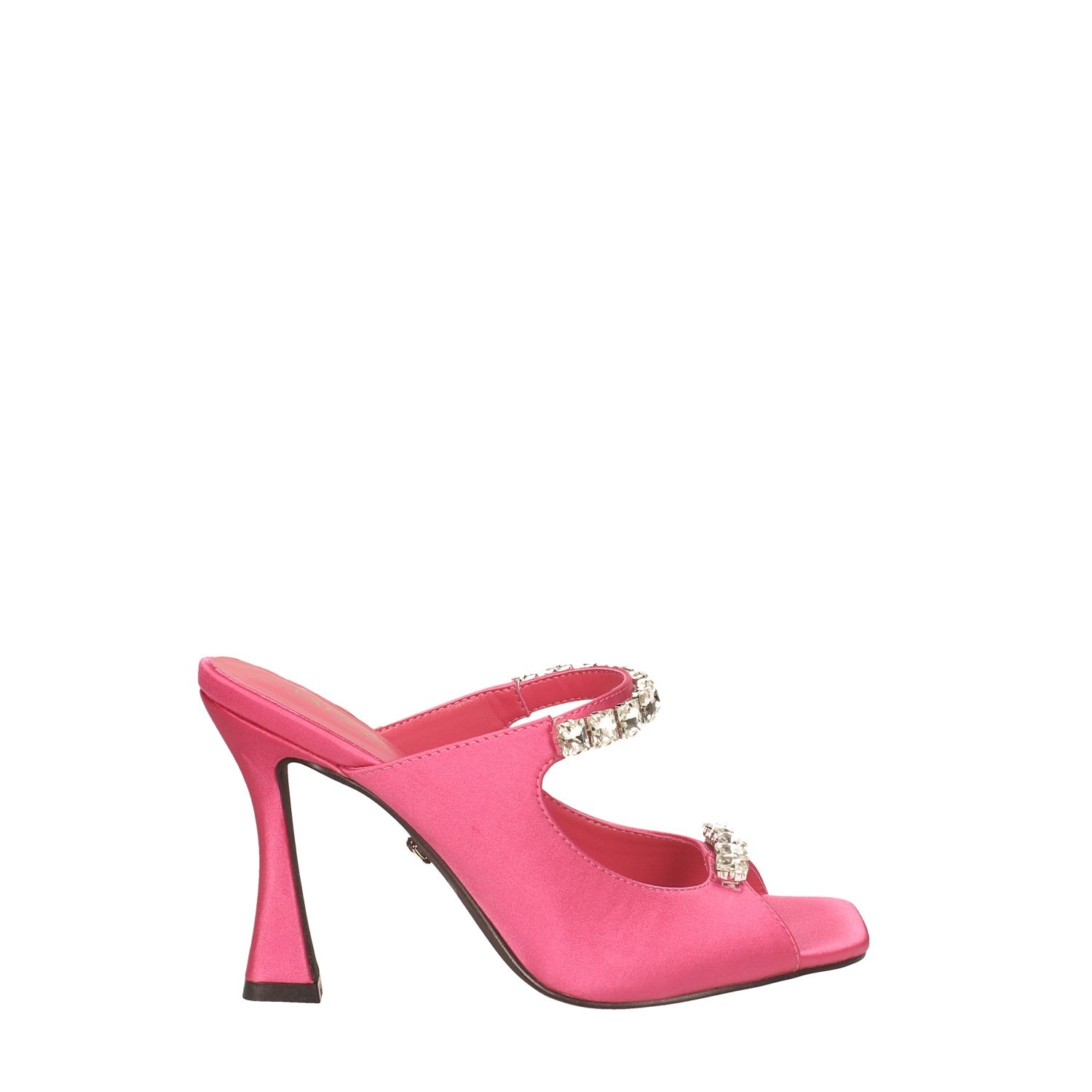 Tata Italia Mules in tessuto con pietre. Tacco alto 10cm