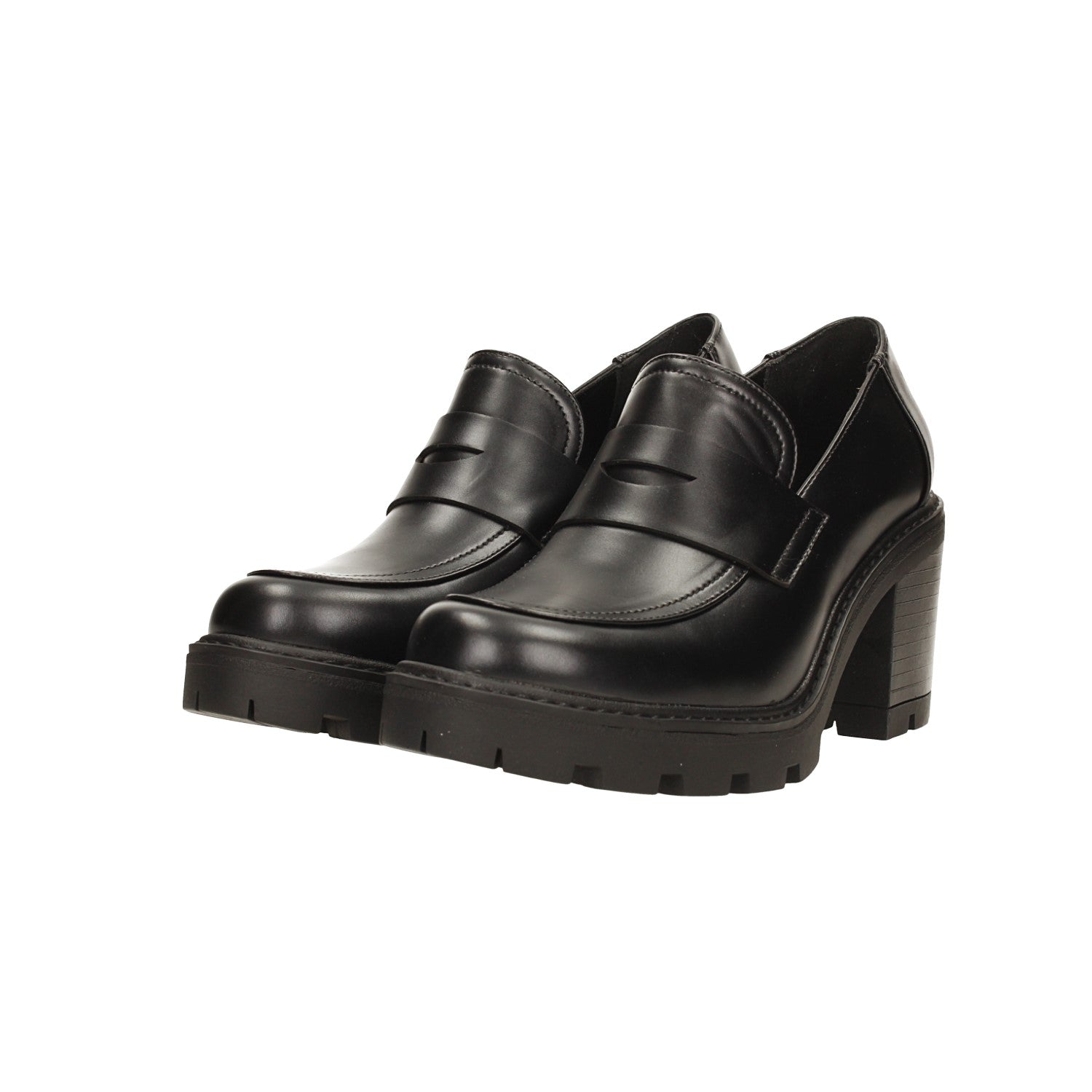 Tata Italia Pumps Mocassino Con Tacco Largo Alto 7cm