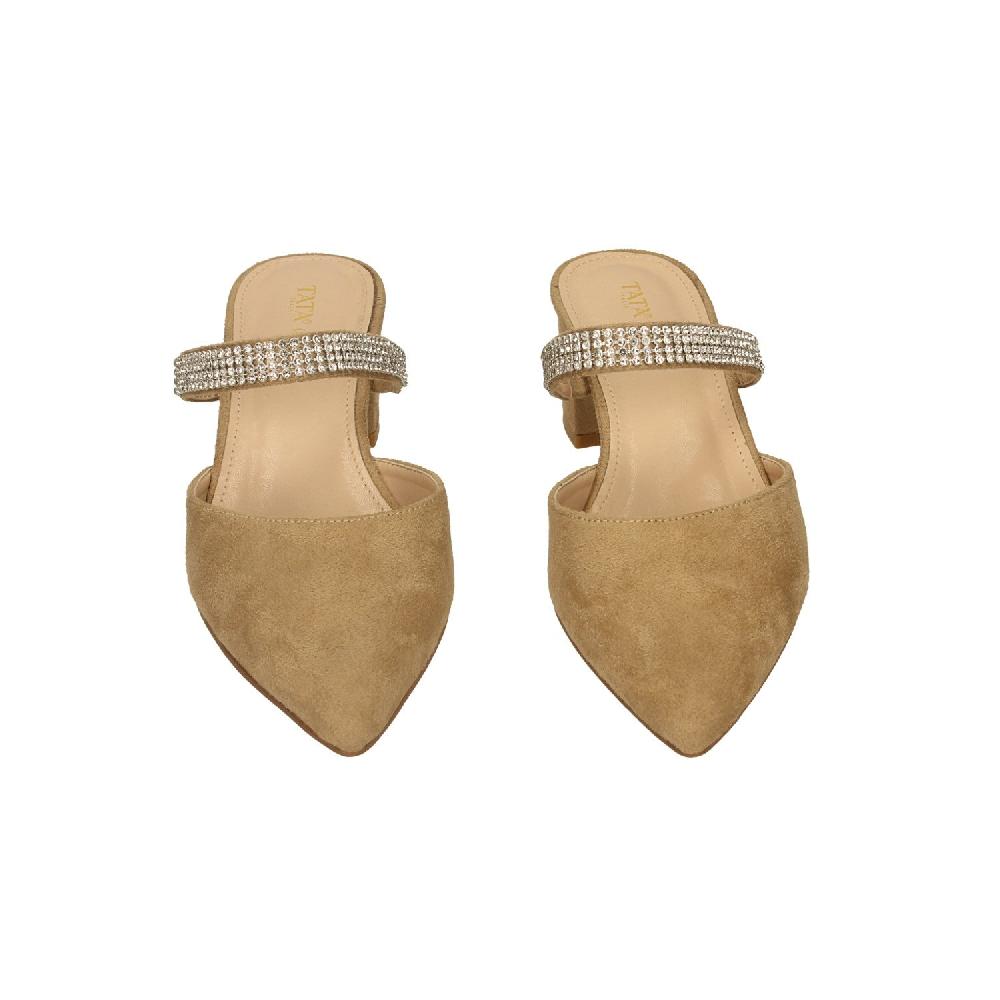 Tata Italia Sabot Con Cinturino In Microstrass. Tacco Alto 5cm