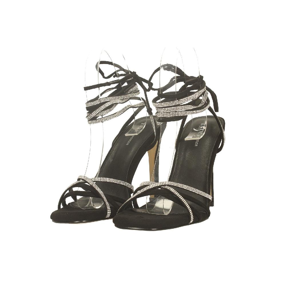 Tata Italia Sandali Allacciati Con Listini Con Strass. Tacco Alto 11cm