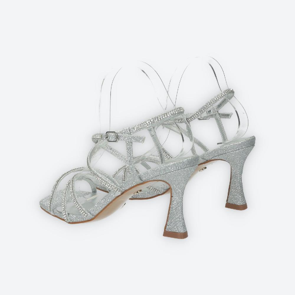 Tata Italia Sandali Con Fasce E Strass. Tacco Alto 7cm