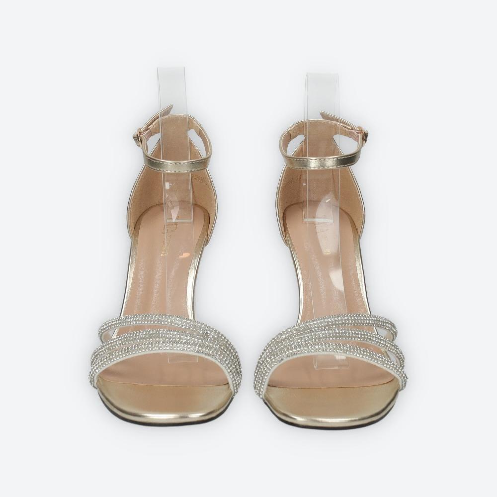 Tata Italia Sandali Con Listini In Strass.Tacco Alto 10cm