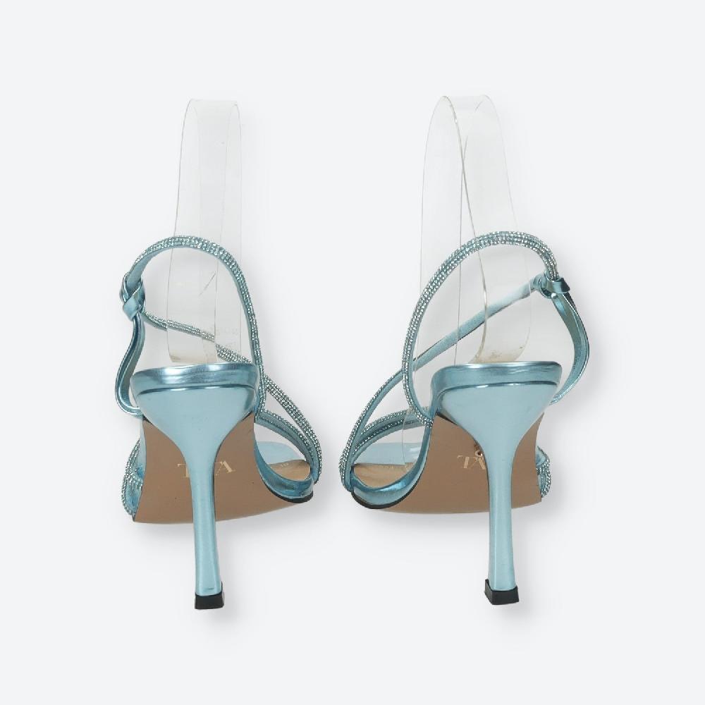 Tata Italia Sandali Con Listini In Strass.Tacco Alto 10cm