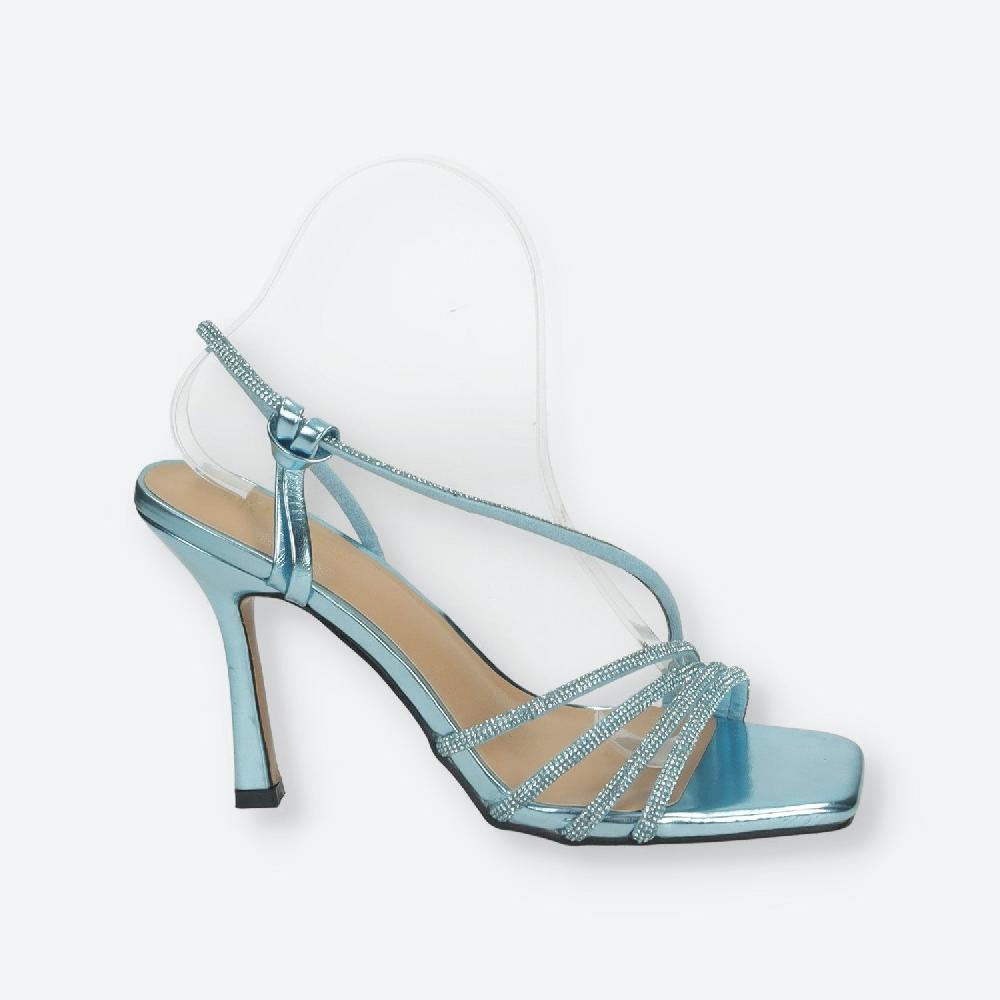 Tata Italia Sandali con listini in strass.Tacco alto 10cm