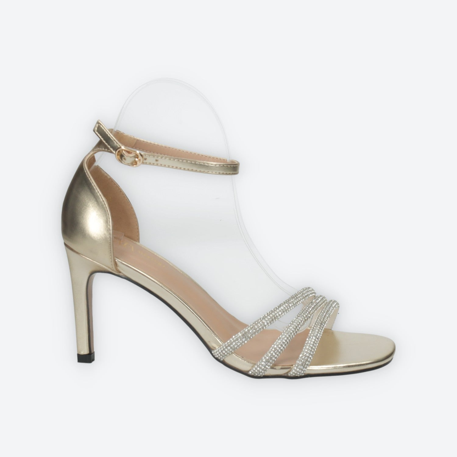 Tata Italia Sandali con listini in strass.Tacco alto 10cm
