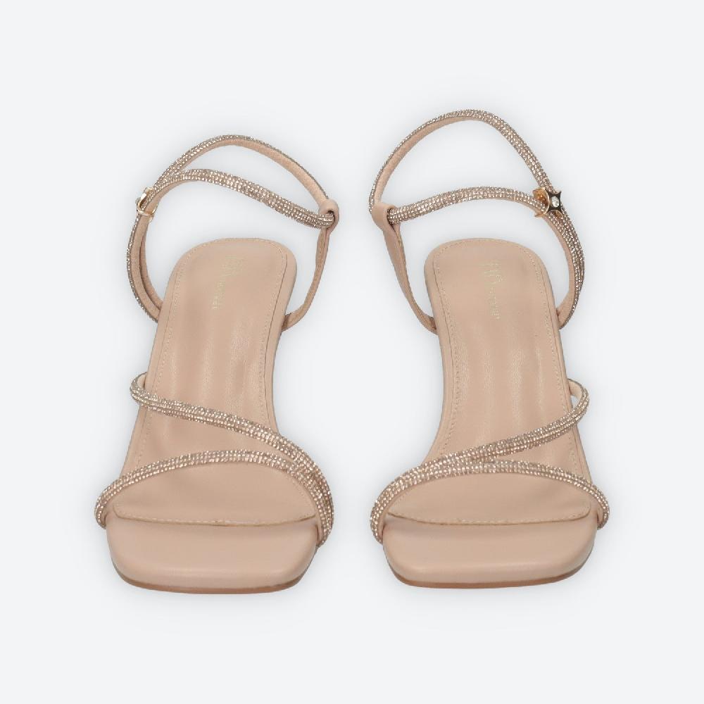 Tata Italia Sandali Con Listini In Strass.Tacco Alto 8cm