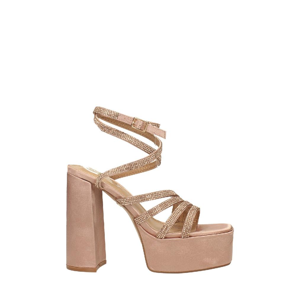 Tata Italia Sandali Con Plateau E Listini Ricoperti Da Strass. Tacco Alto 12cm