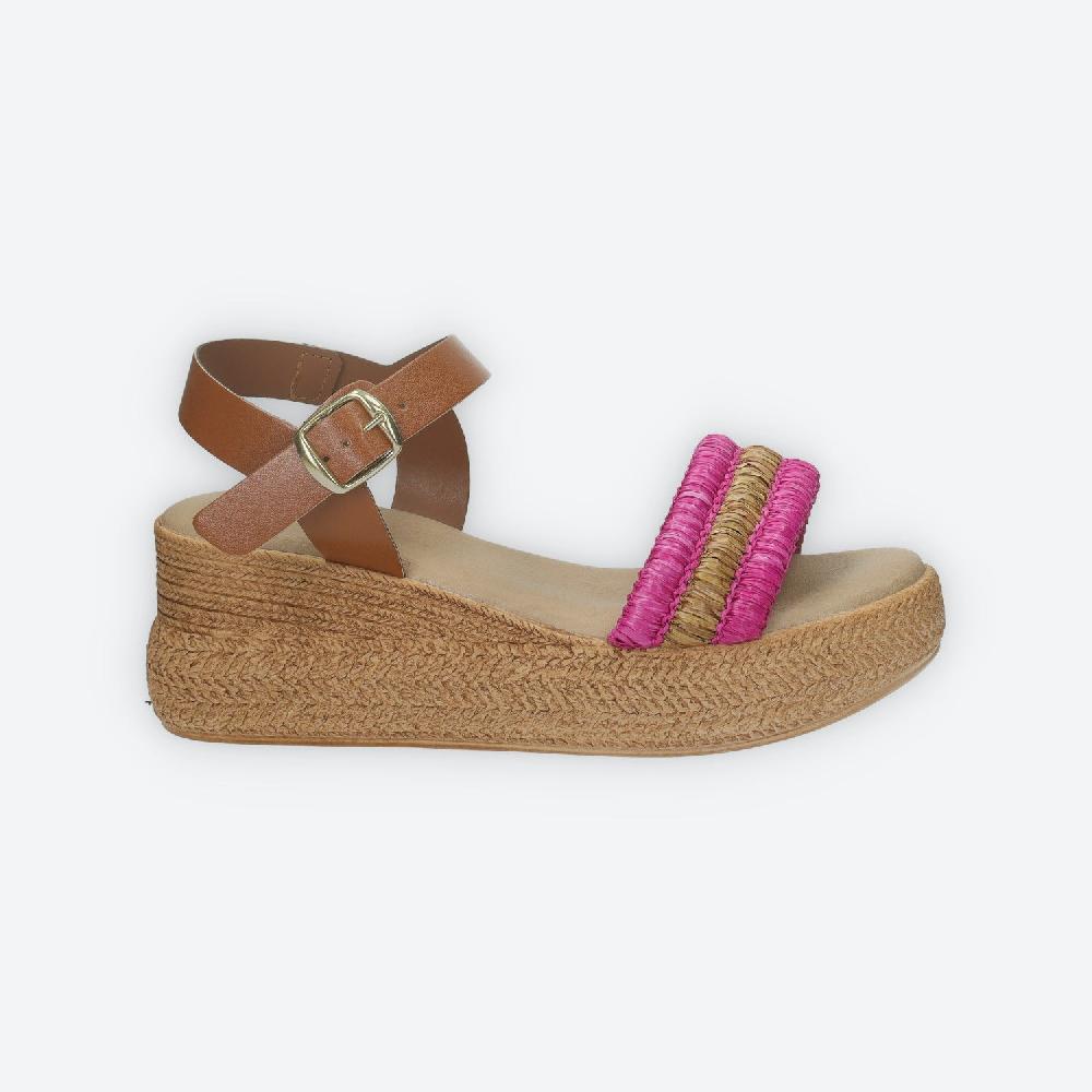 Tata Italia Sandali Con Zeppa. Made In Italy. Tacco Alto 6cm