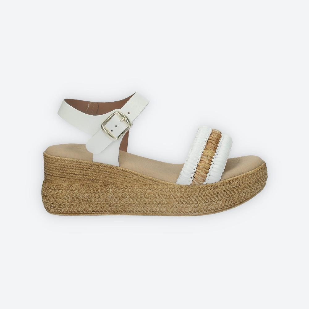 Tata Italia Sandali con zeppa. Made in Italy. Tacco alto 6cm