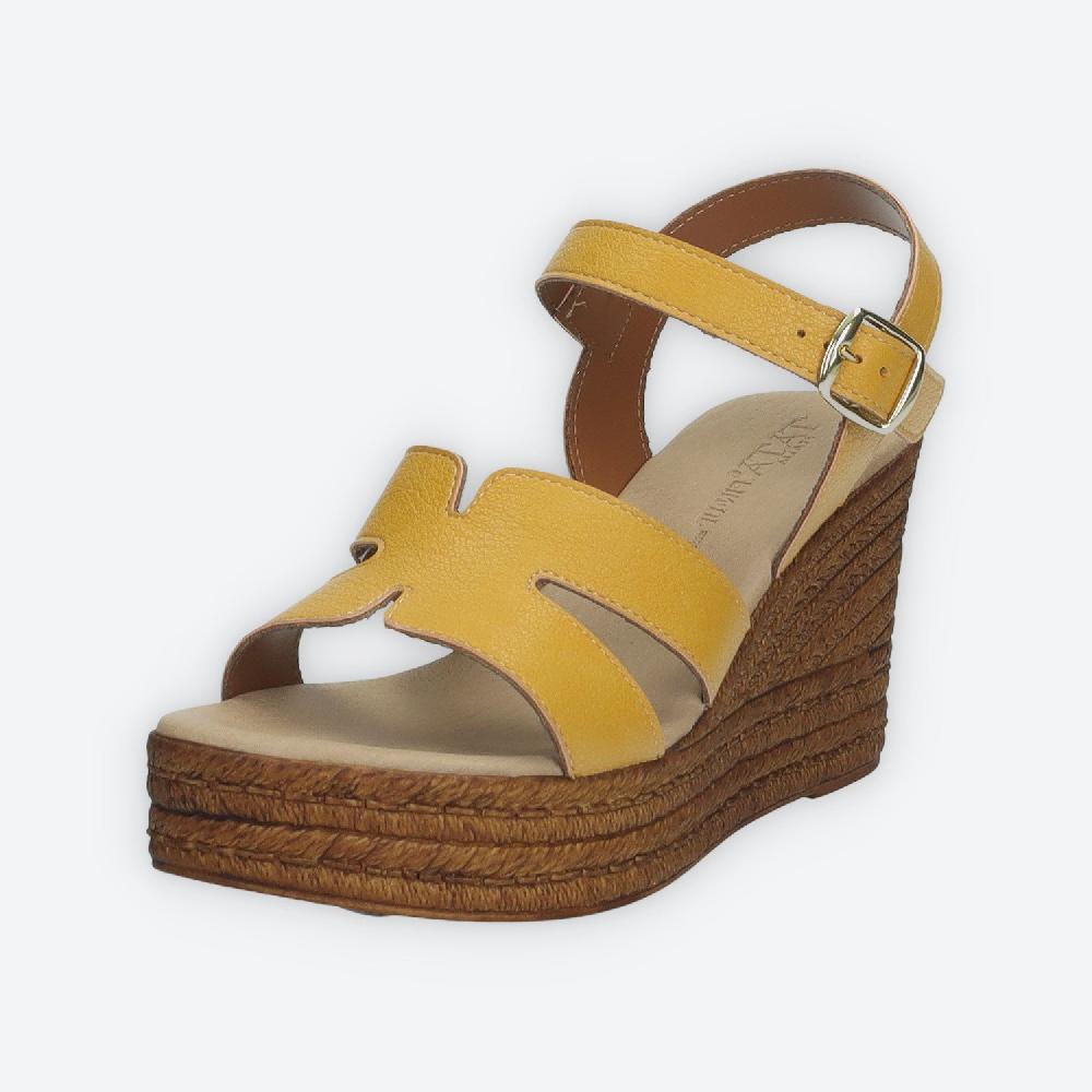 Tata Italia Sandali Con Zeppa. Made In Italy.Tacco Alto 8cm