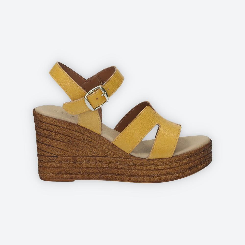 Tata Italia Sandali con zeppa. Made in Italy.Tacco alto 8cm