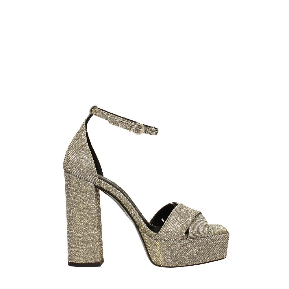 Tata Italia Sandali glitterati con plateau. Made in Italy. Tacco alto 12cm