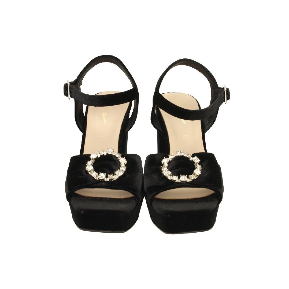 Tata Italia Sandali In Microfibra Con Tacco Largo Alto 11cm