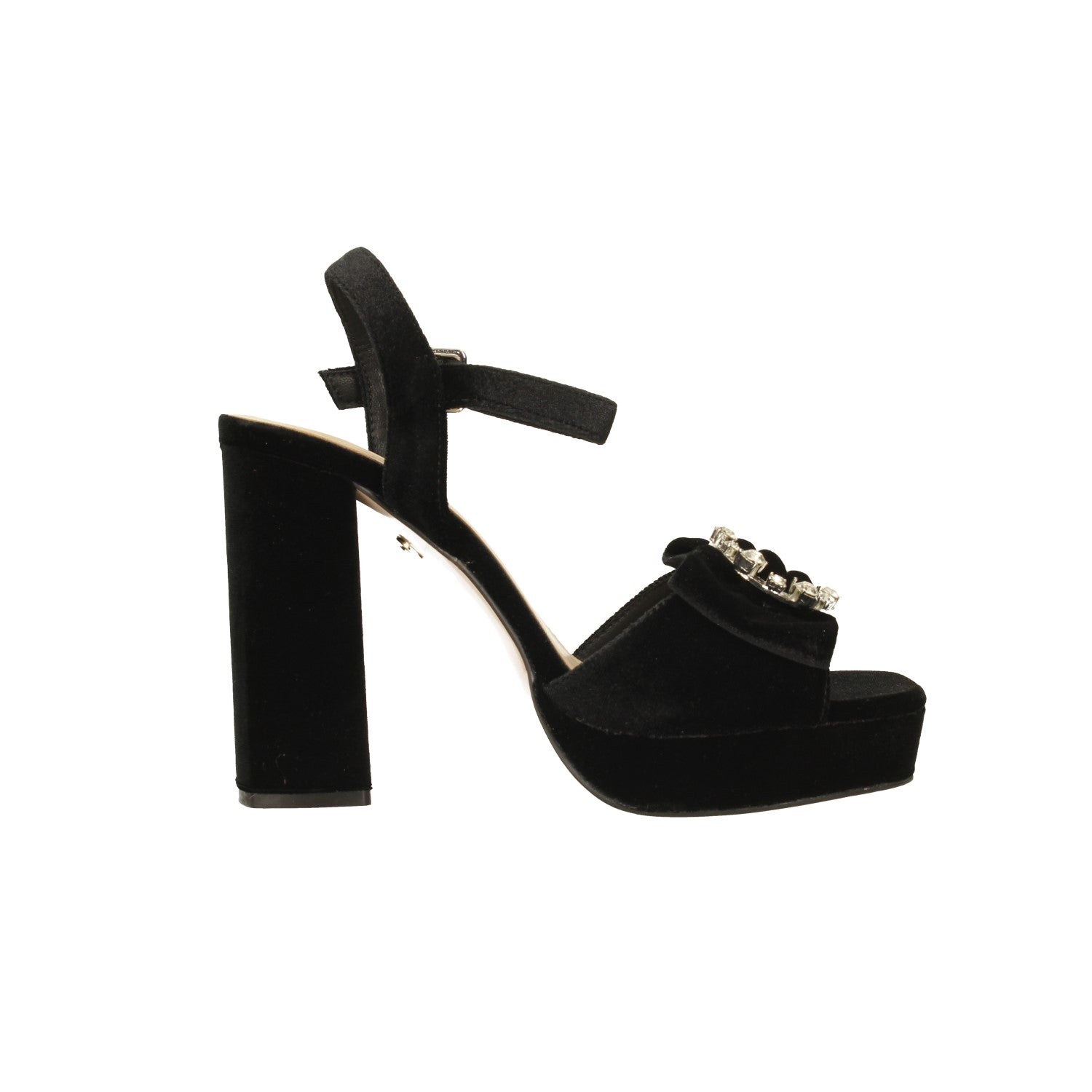 Tata Italia Sandali In Microfibra Con Tacco Largo Alto 11cm