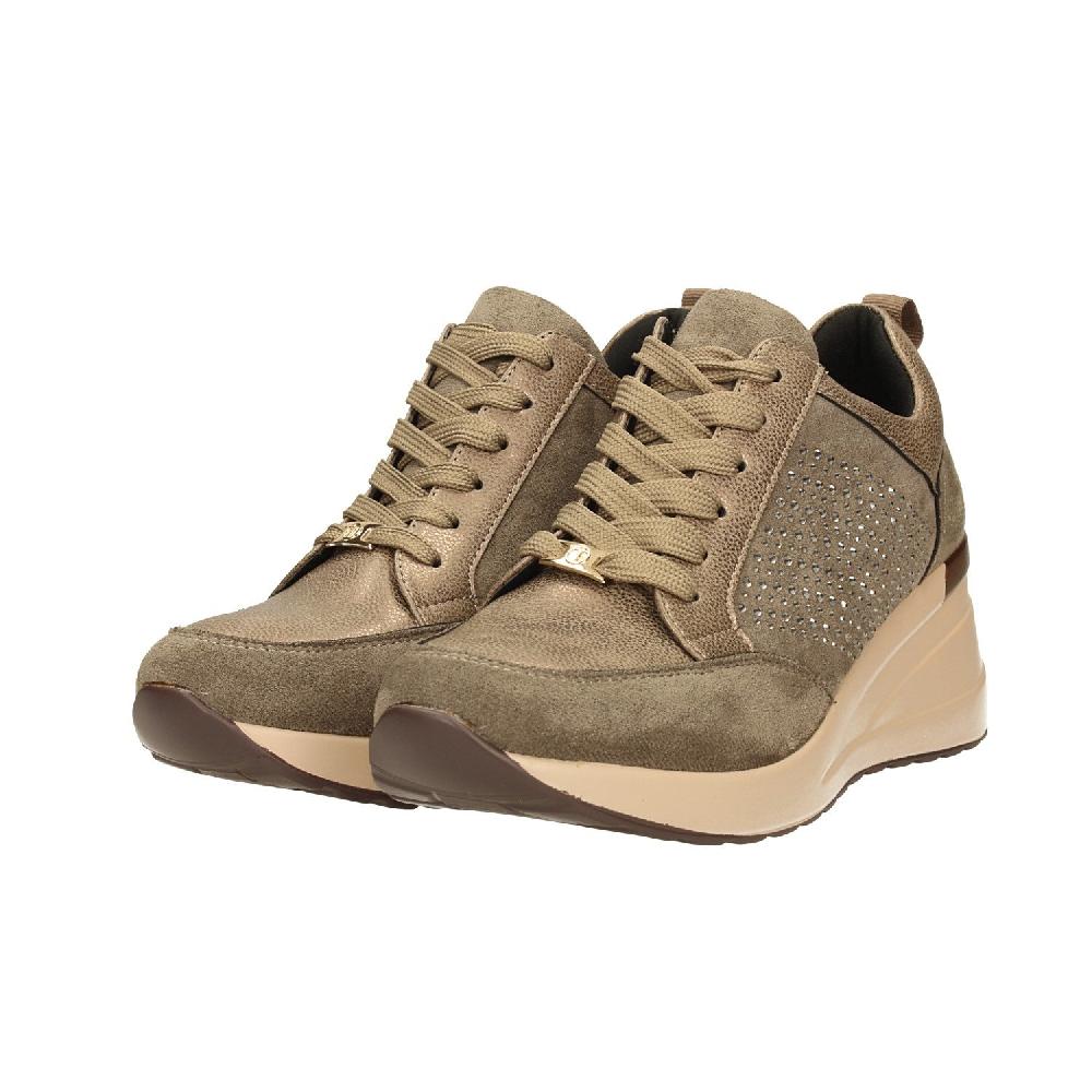 Tata Italia Sneakers Alte Con Strass. Tacco Alto 5cm