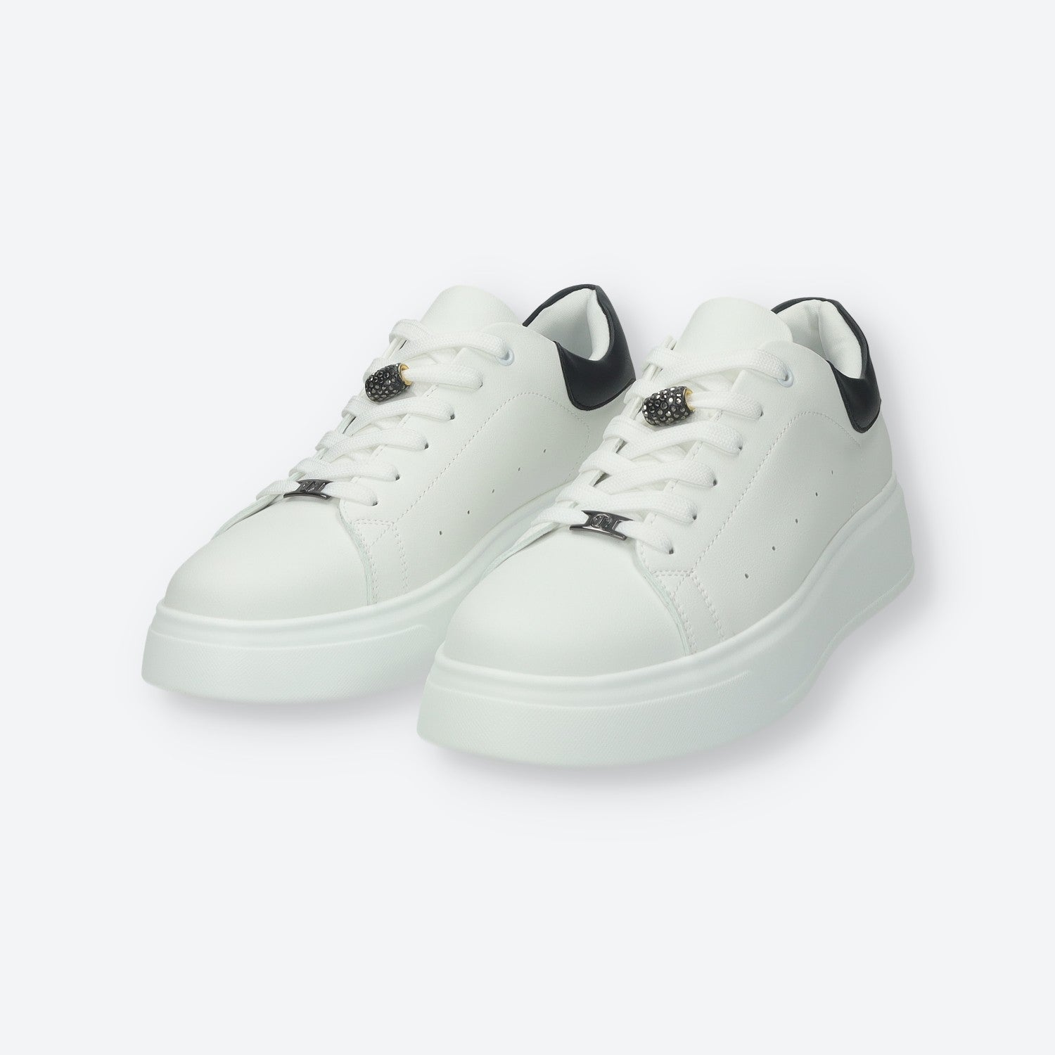 Tata Italia Sneakers Con Inserto In Gioiello.Tacco Alto 3cm