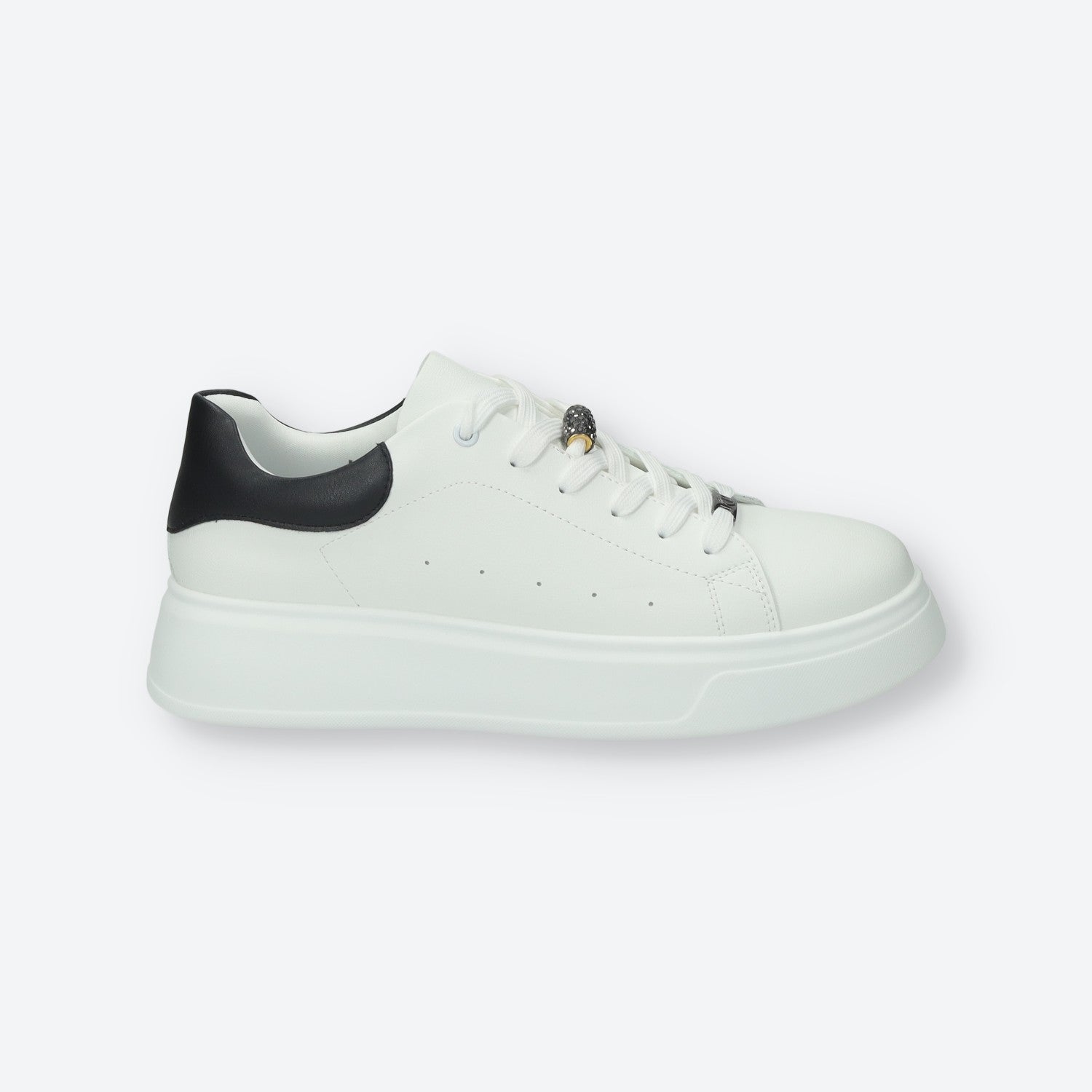 Tata Italia Sneakers con inserto in gioiello.Tacco alto 3cm