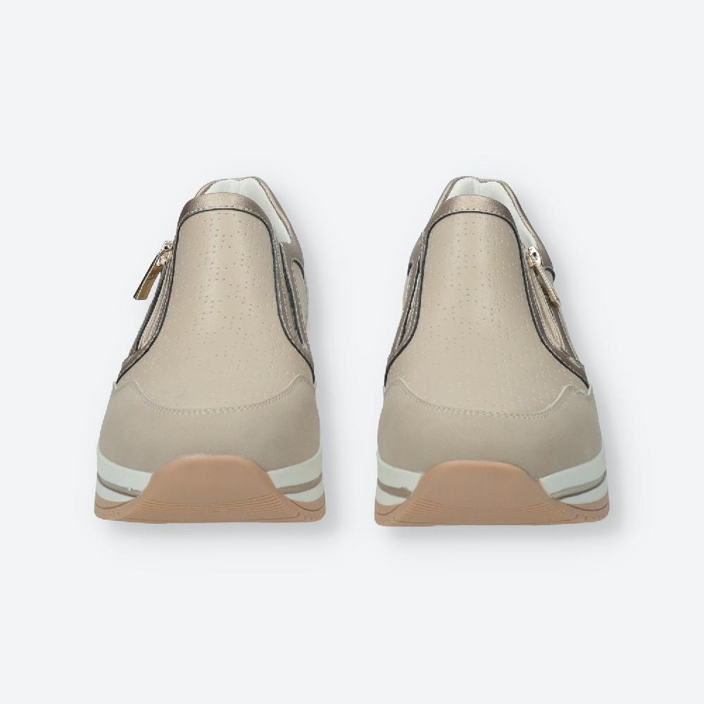 Tata Italia Sneakers Con Zip Laterale.Tacco Alto 3 Cm