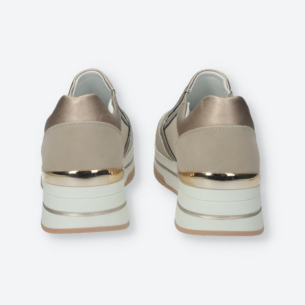 Tata Italia Sneakers Con Zip Laterale.Tacco Alto 3 Cm