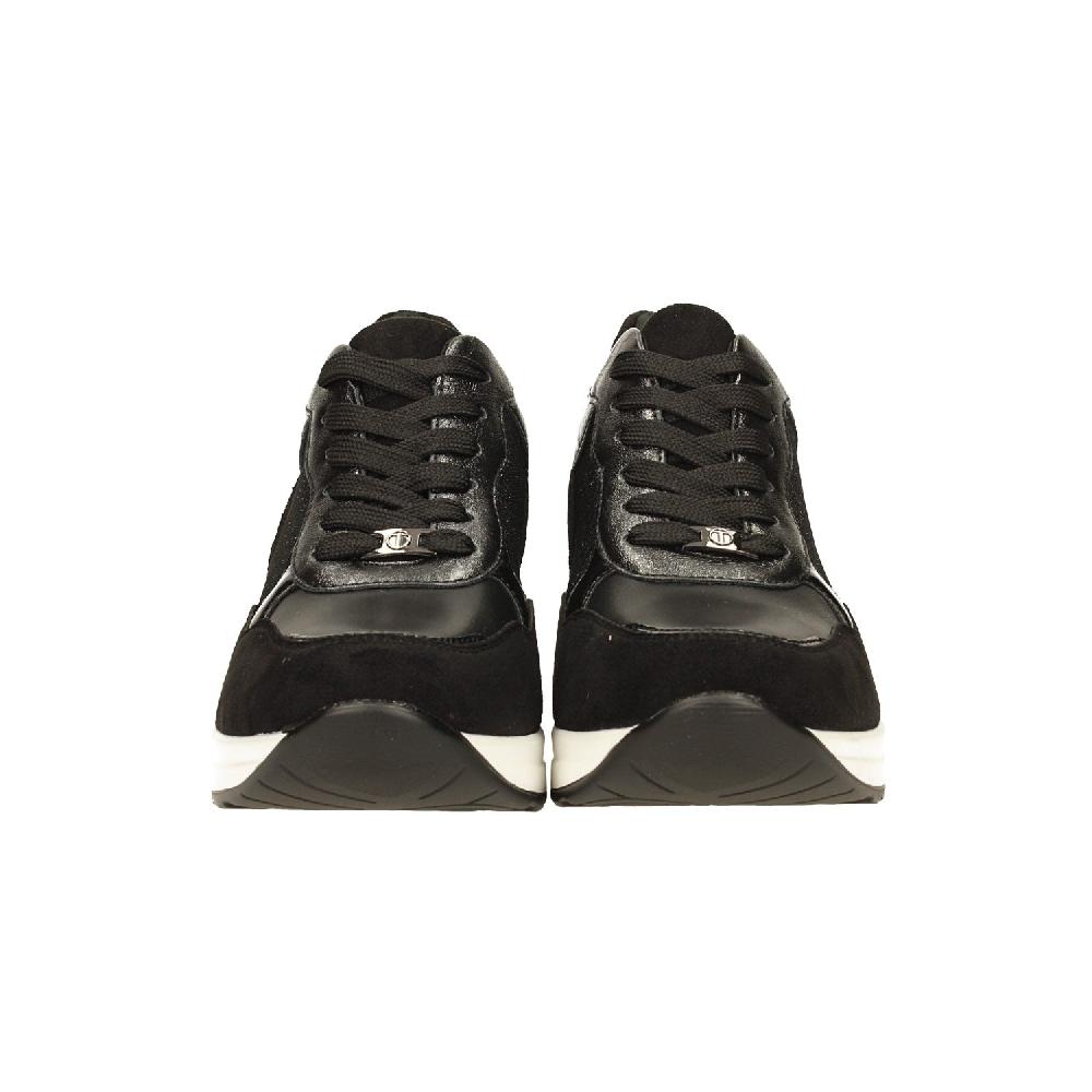 Tata Italia Sneakers In Microfibra Con Tacco Alto 6cm