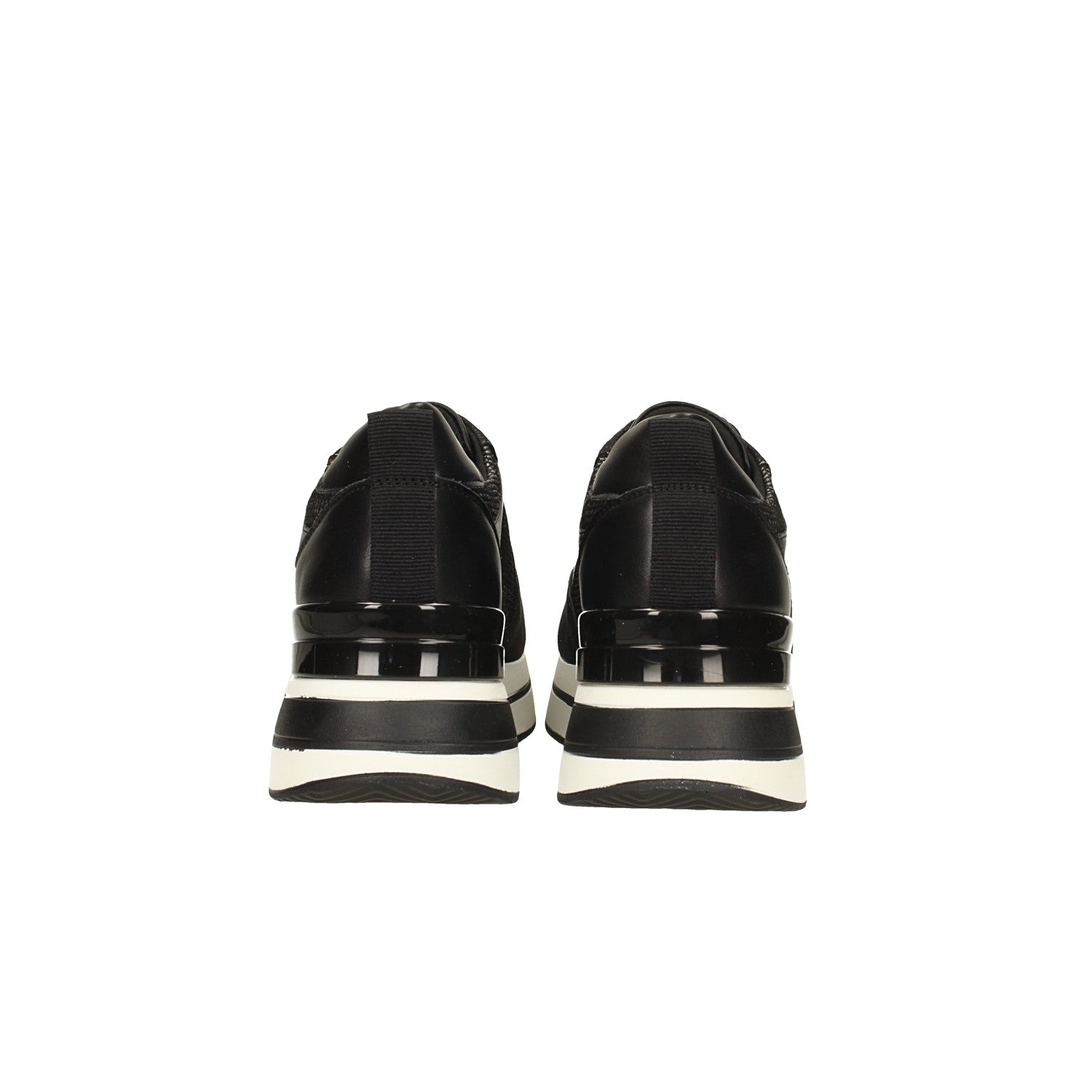 Tata Italia Sneakers Nere Con Inserti In Tessuto. Tacco Alto 4cm