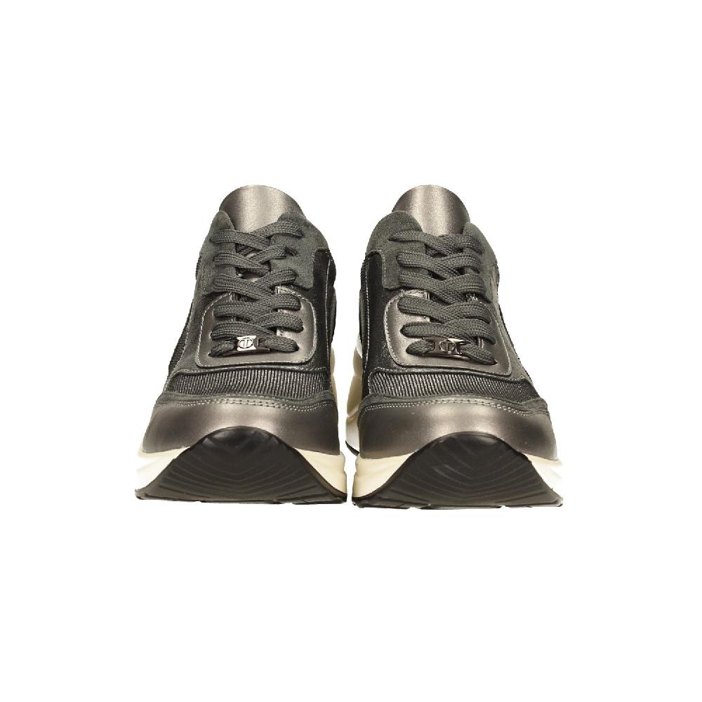 Tata Italia Sneakers Nere Con Tessuto Brillantinato