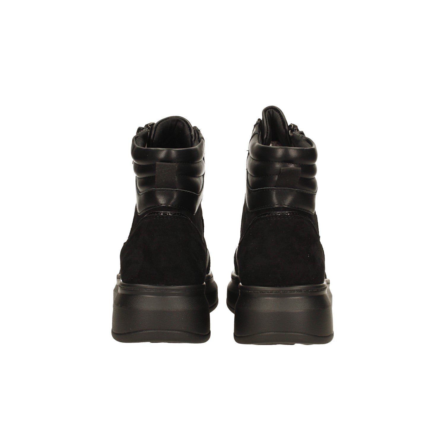 Tata Italia Sneakers Total Black Alte Con Tessuto Glitterato