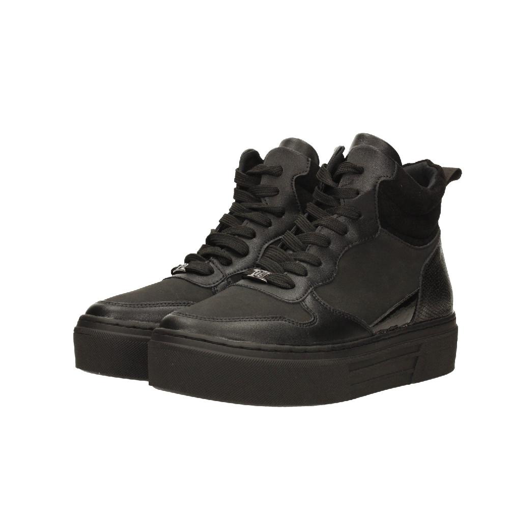 Tata Italia Sneakers Total Black Con Suola Alta 3.5cm