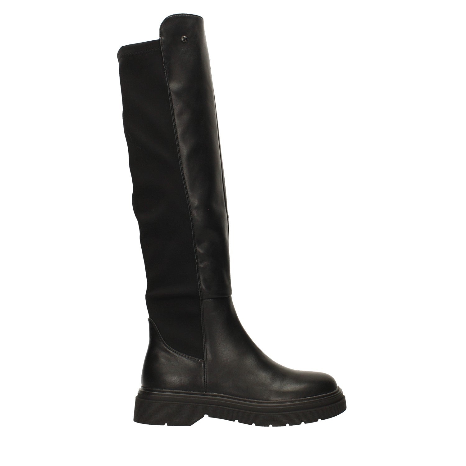 Tata Italia Stivaletti con inserto in tessuto. Tacco alto 4cm