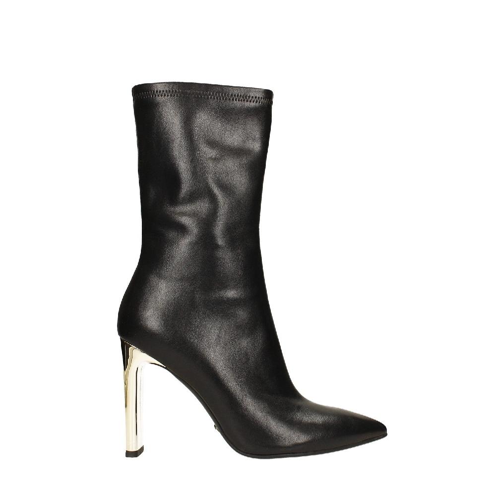 Tata Italia Stivaletti Con Tacco Dorato Specchiato Alto 10.5cm