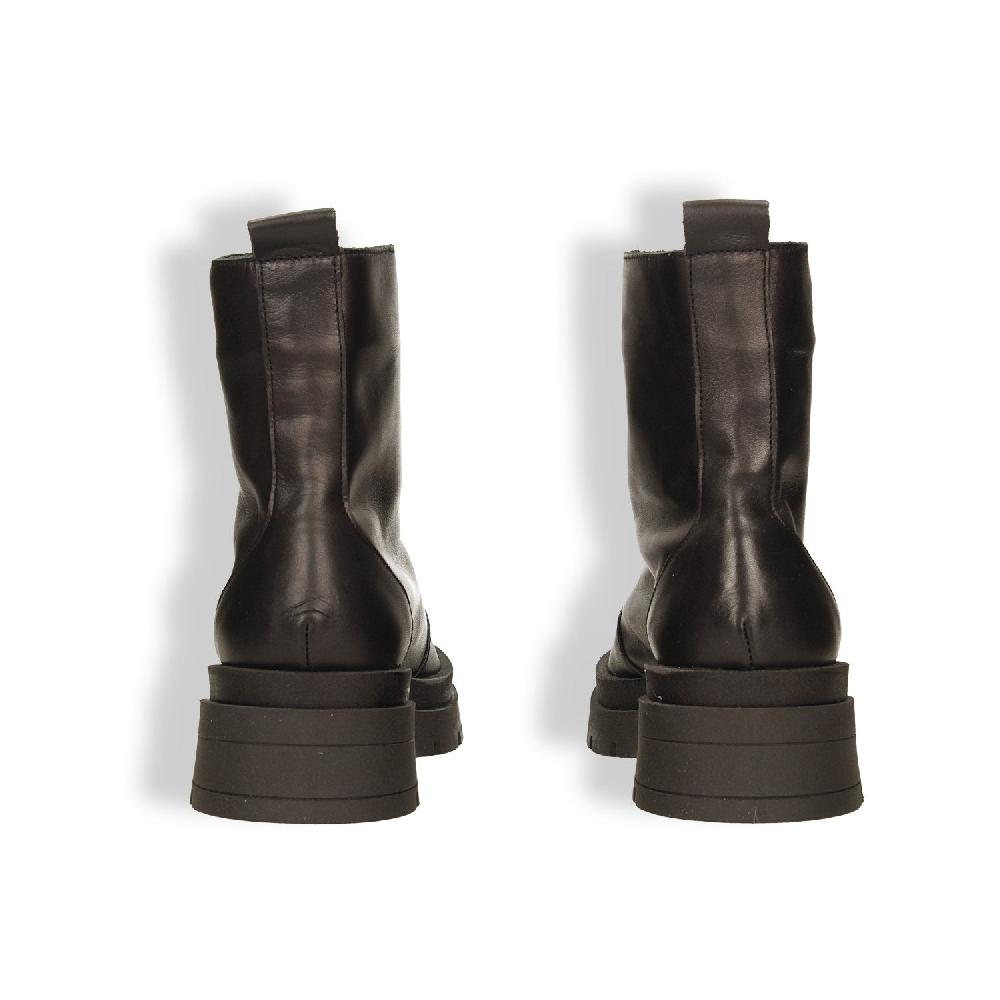 Tata Italia Stivaletti Con Zip Frontale In Vera Pelle