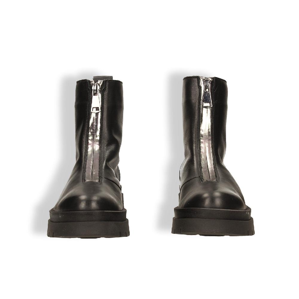 Tata Italia Stivaletti Con Zip Frontale In Vera Pelle