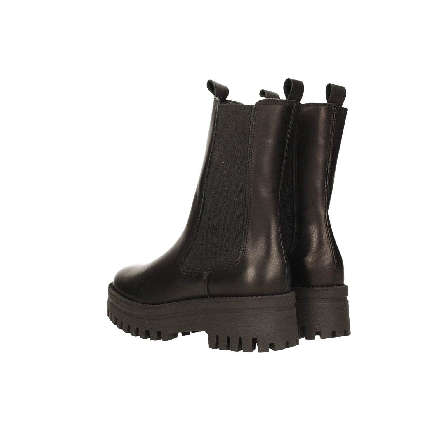 Tata Italia Stivaletti In Vera Pelle Con Suola Dentellata. Tacco Alto 4.5cm