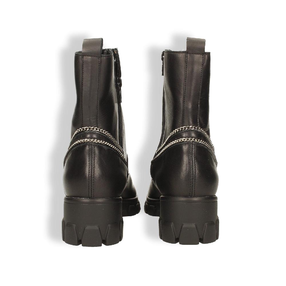 Tata Italia Stivaletti In Vera Pelle Con Zip Decorativa. Tacco Alto 6cm