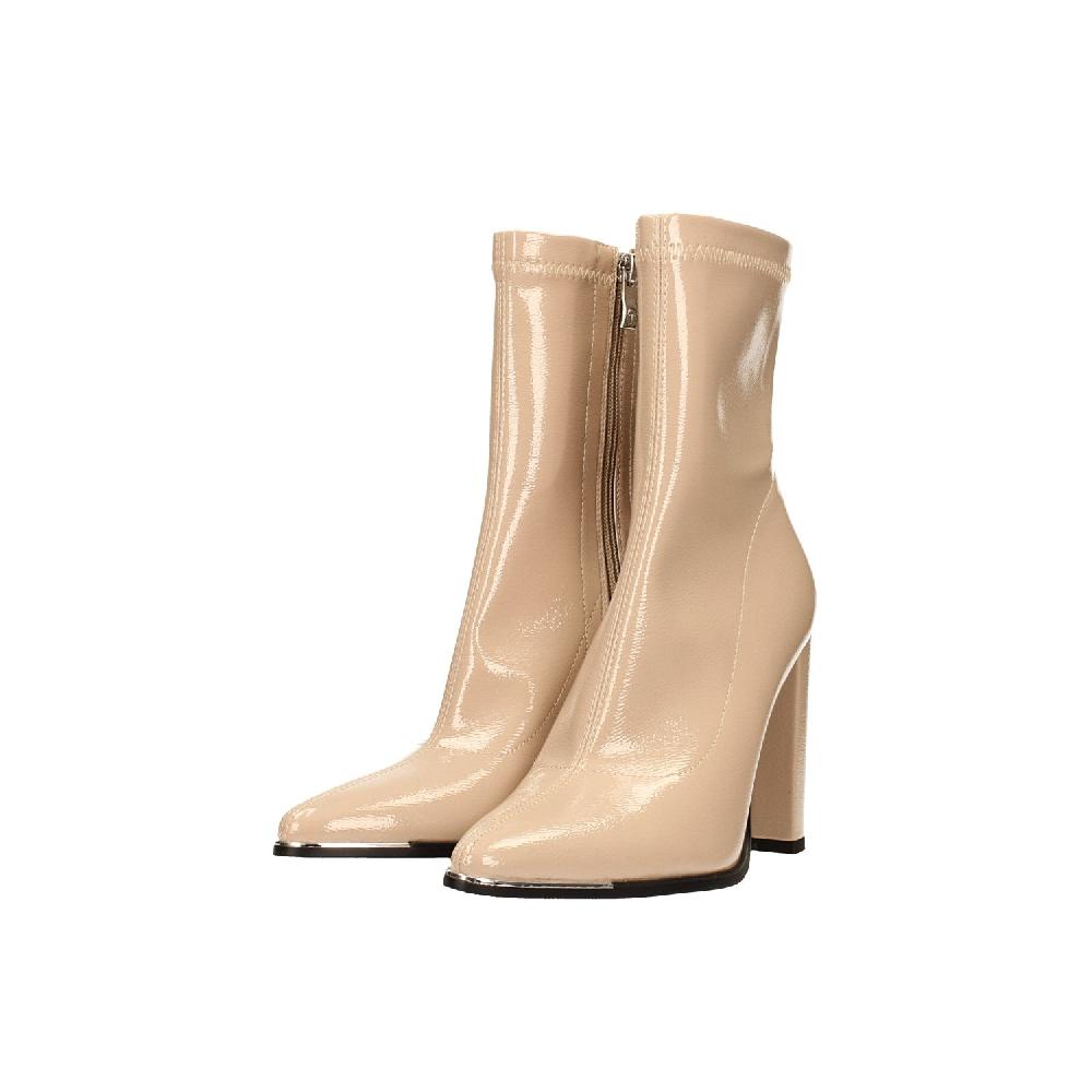 Tata Italia Stivaletti In Vernice Con Profilo Metallico In Punta. Tacco Alto 10.5cm