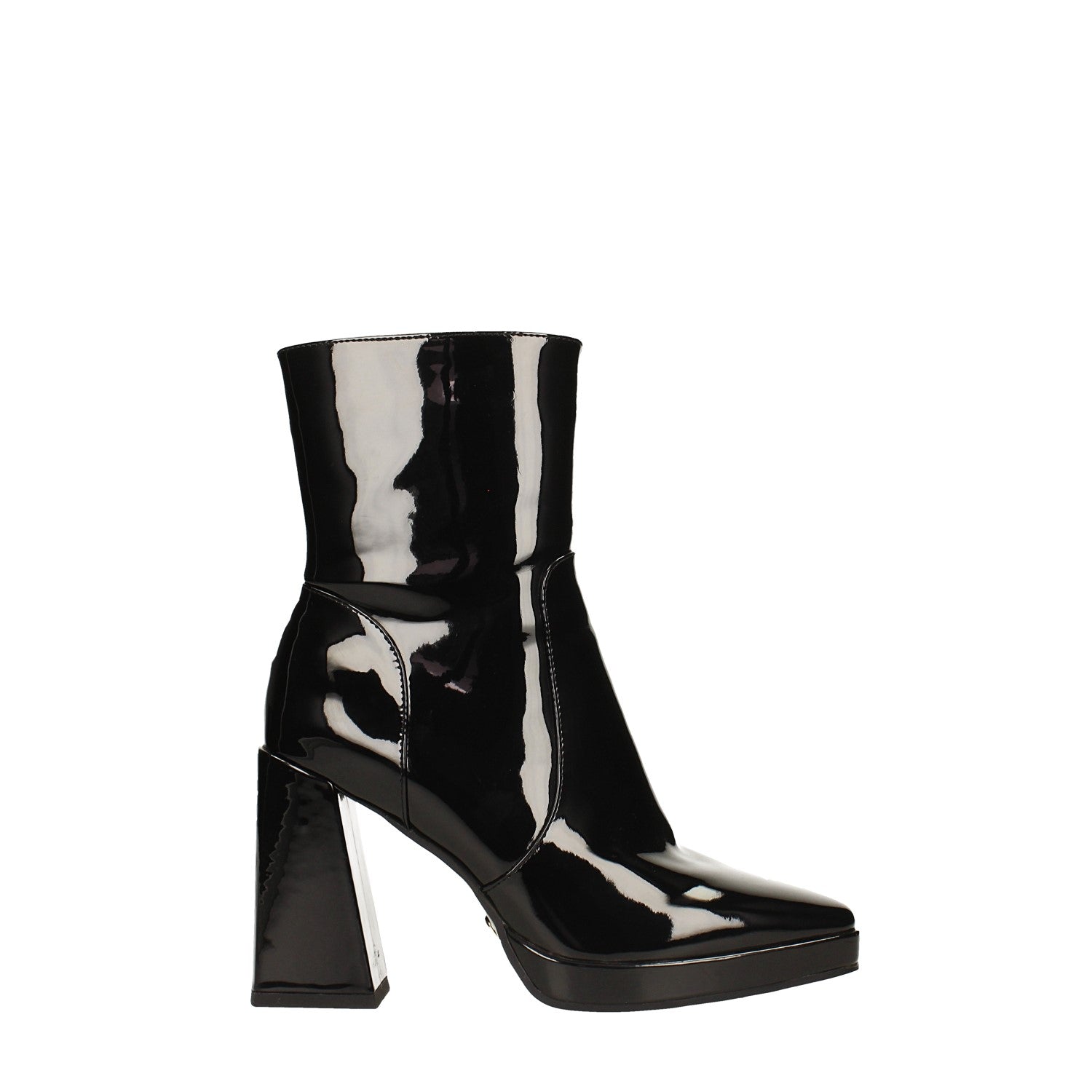 Tata Italia Stivaletti in vernice con punta squadrata. Tacco alto 10cm