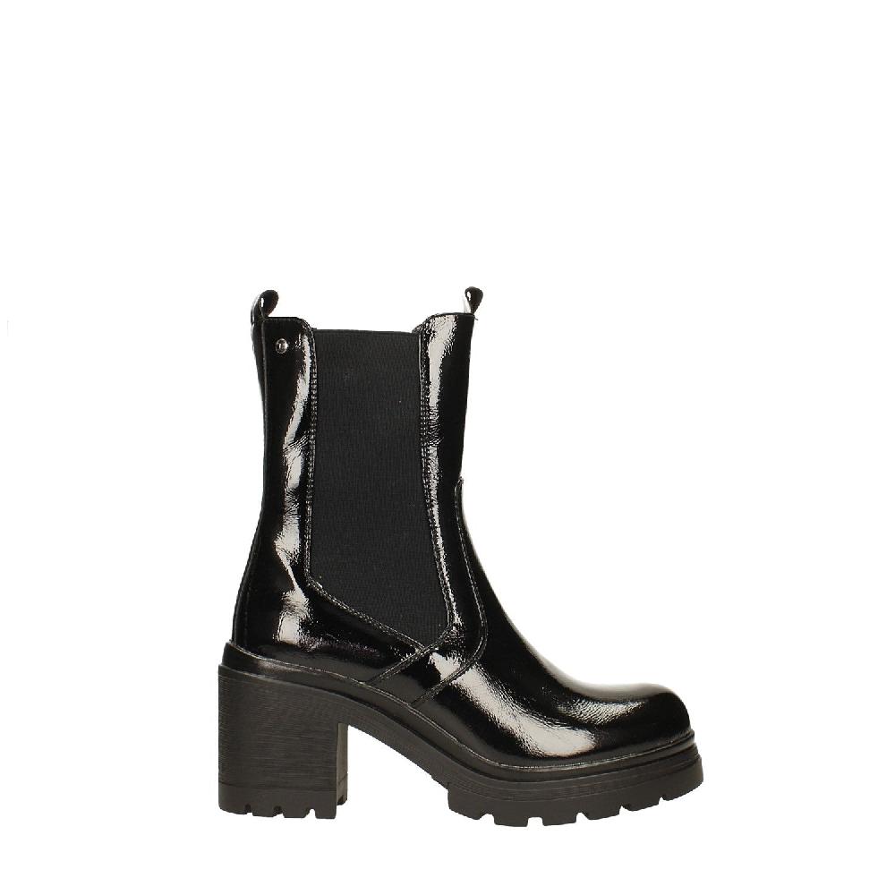 Tata Italia Stivaletti in vernice. Tacco largo alto 7cm