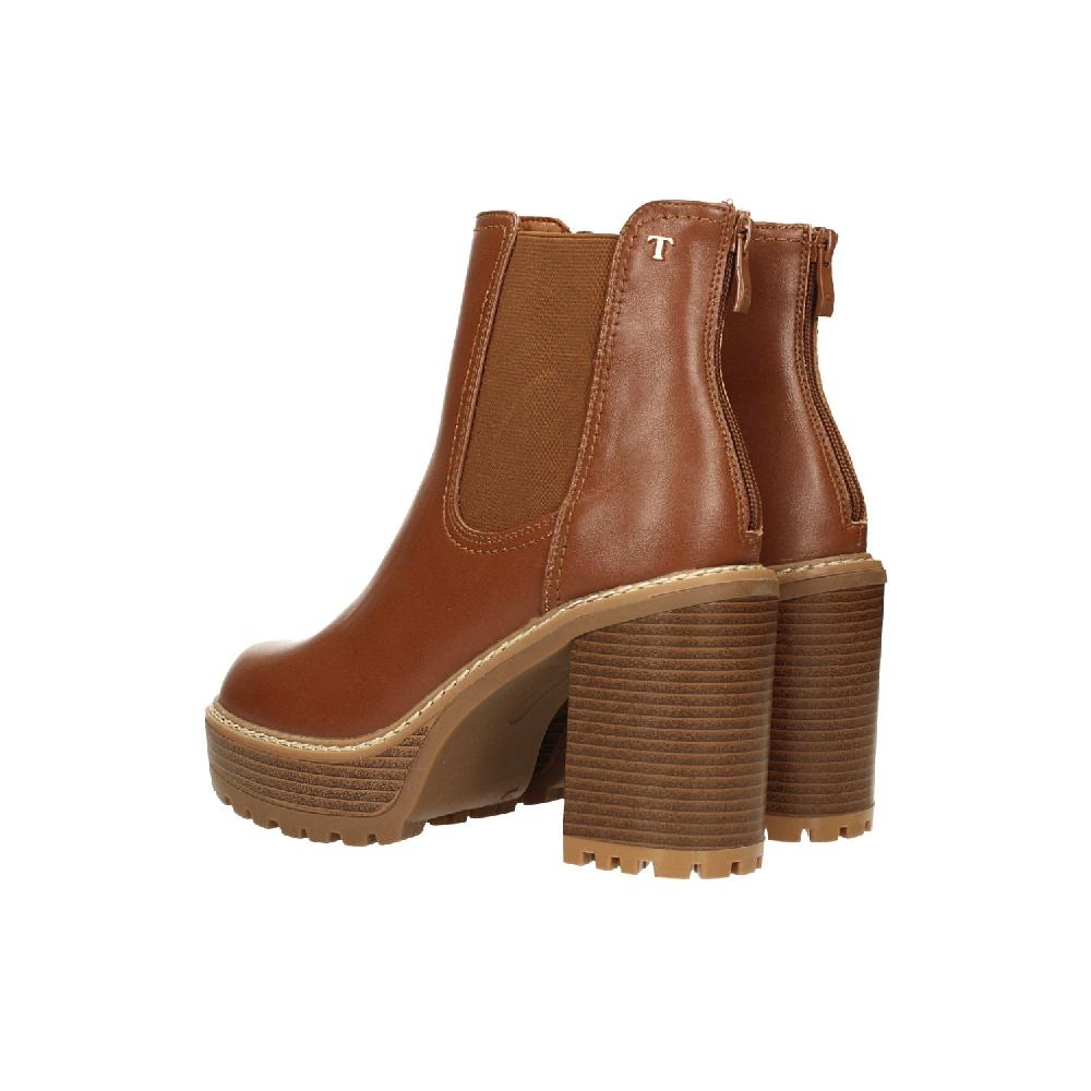 Tata Italia Stivaletti Platform Cuoio Con Plateau. Tacco Alto 9cm