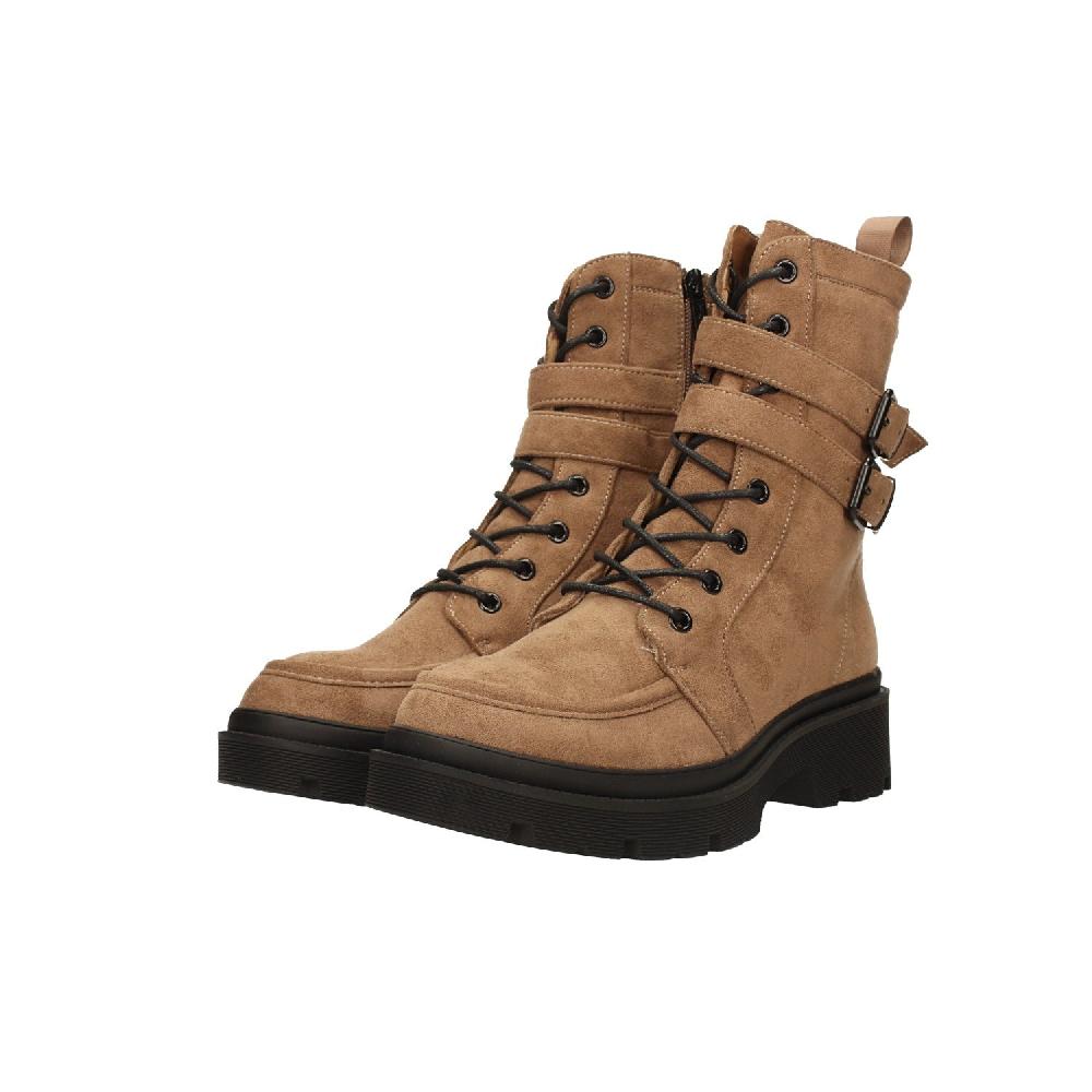 Tata Italia Stivaletti Scamosciati Con Doppio Cinturino. Tacco Alto 5cm