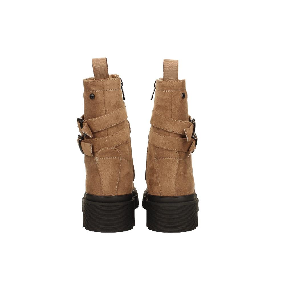 Tata Italia Stivaletti Scamosciati Con Doppio Cinturino. Tacco Alto 5cm