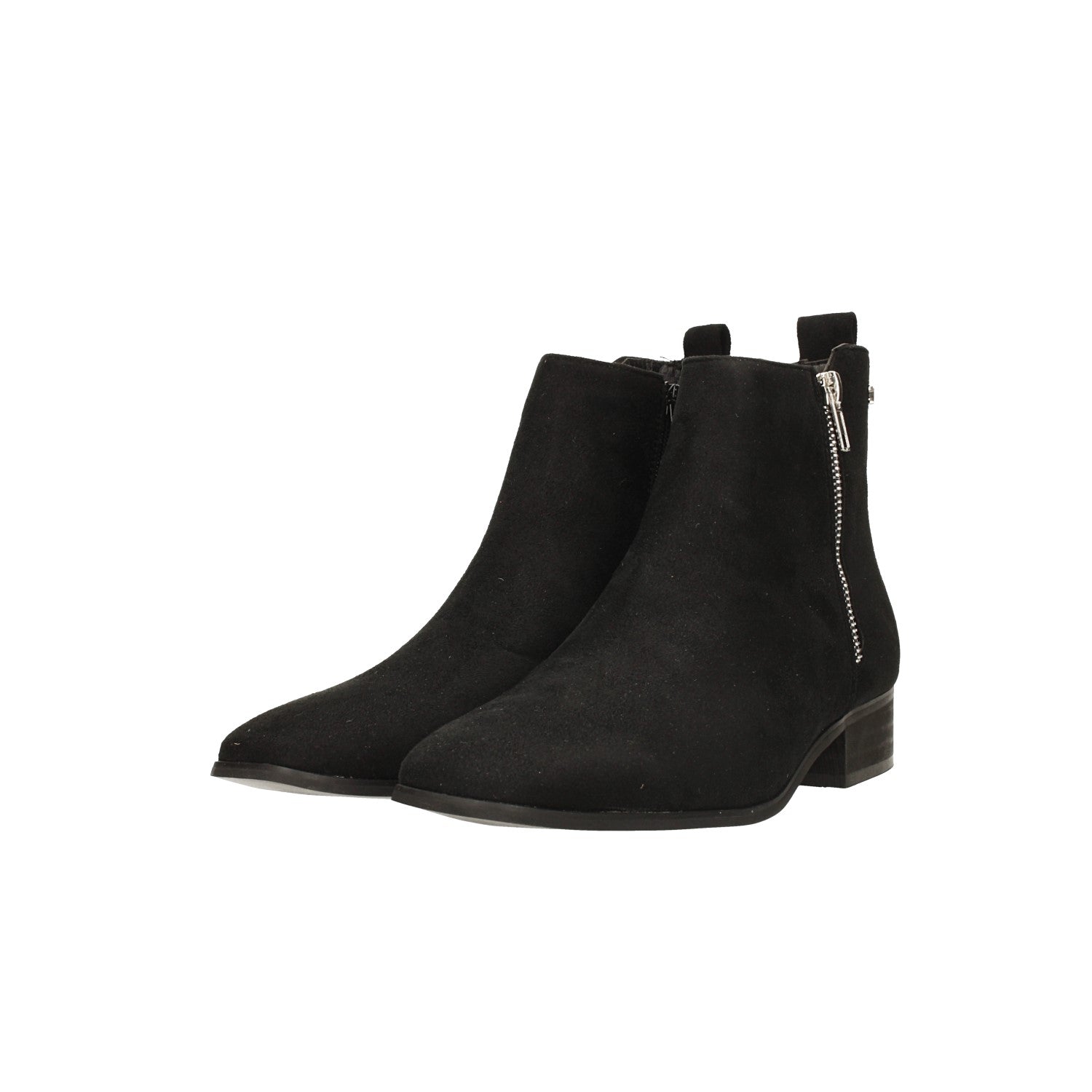 Tata Italia Stivaletti Scamosciati Con Zip Laterale. Tacco Alto 3cm