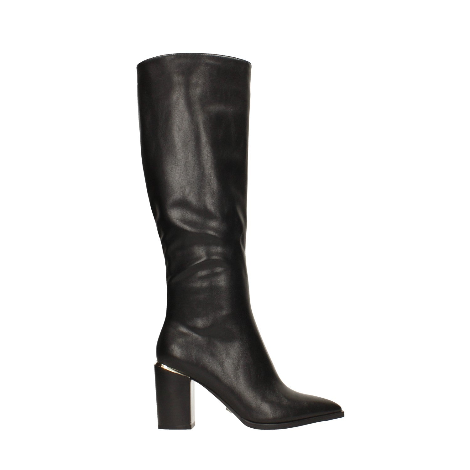 Tata Italia Stivali a punta con profilo in metallo sul tallone. Tacco alto 8cm